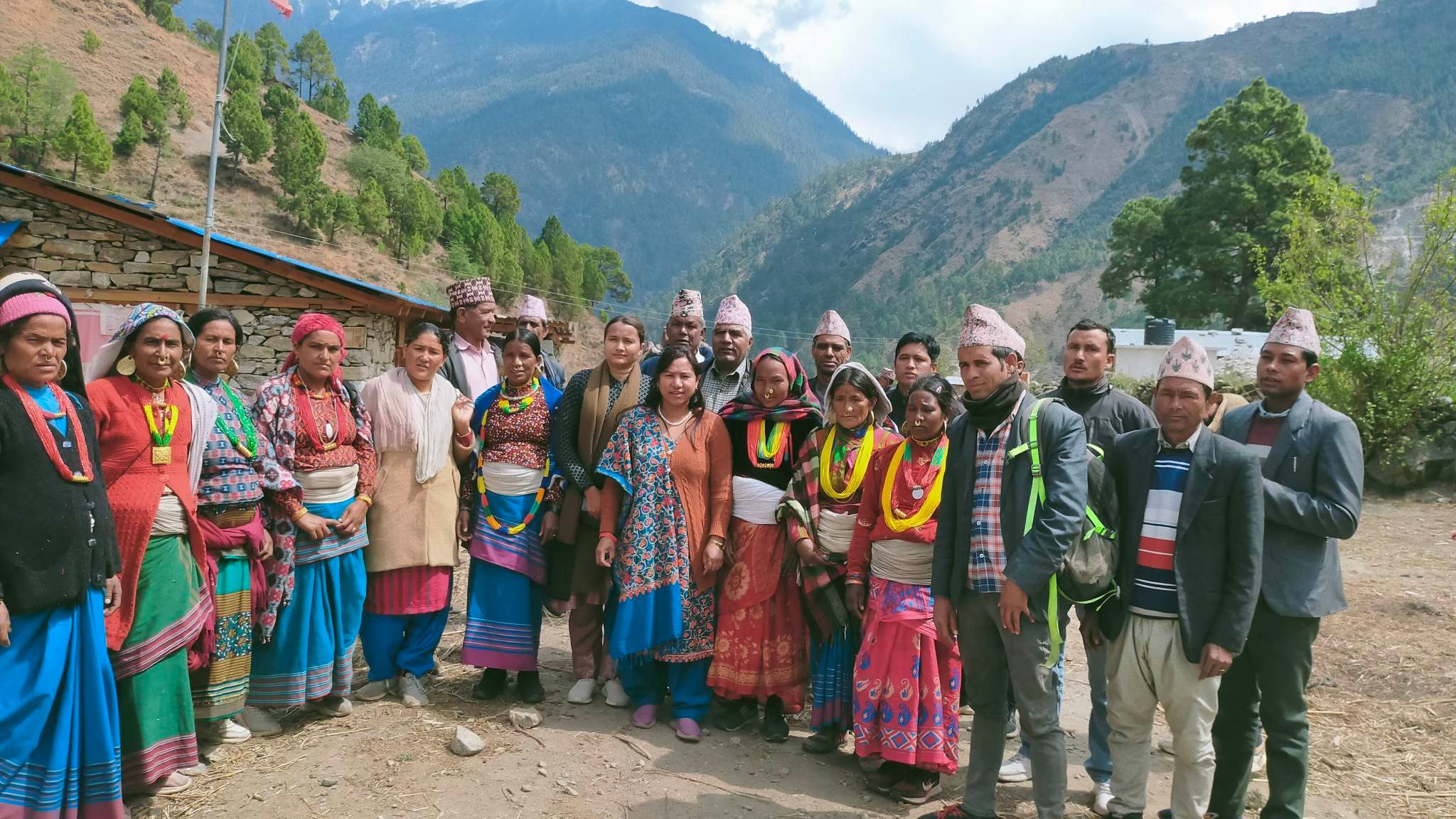 अखिल नेपाल महिला संघ  समाजवादी  हुम्ला सर्केगाड गाउँ कमिटीमा जुना शाही