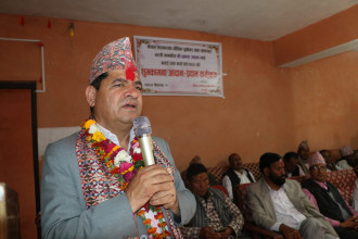  एकीकृत समाजवादीद्वारा सल्यानमा शुभकामना आदानप्रदान कार्यक्रम 