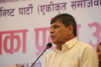 एमालेमा केपी ओली अल्पमतमा छन्: महासचिव भुसाल