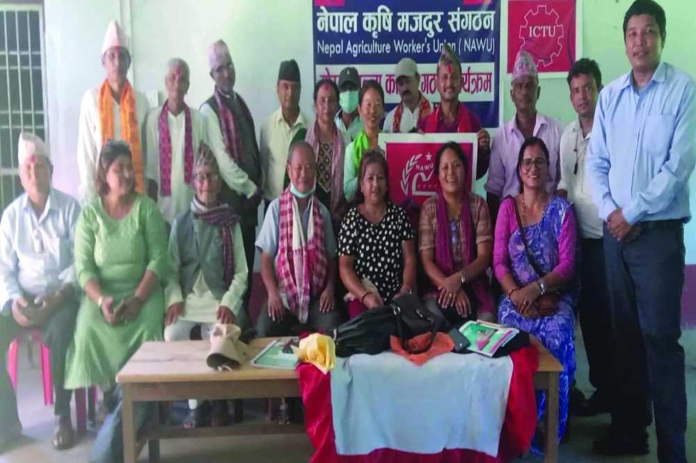 नेपाल कृषि मजदुर संगठन मोरङको अध्यक्षमा  थापा